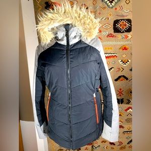 Falcon Dutch Ski Jacket with Faux Fur Hood